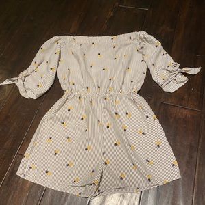 girls aqua romper